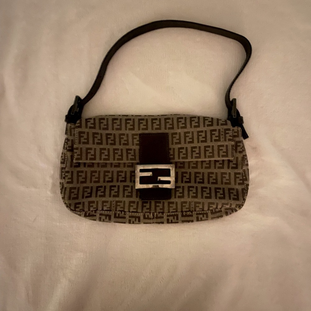 Fendi zucca baguette zucchini beige brown
